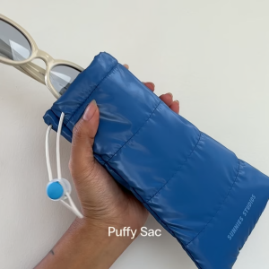 Sunnies Studios Puffy Sac (Case for Eyeglasses and Sunglasses with Cleaning Cloth)