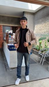 Jaket Taslan Waterproof Premium Jaket Pria Simple Outdoor Windbreaker -gibranstore