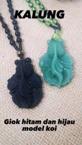 KALUNG KESEHATAN PRIA WANITA BATU GIOK IMPORT MODEL KOI