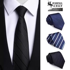 Black No-Tie Mens Business Tie