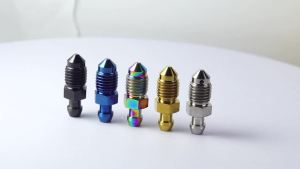 XMSJ Motorcycle Air Bleed Bolt Brake Caliper Oil Drain Screws Deflation M10x1.25mm Titanium Bolt Bleeder Screw For Brembo