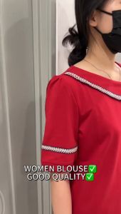 WOMEN CASUAL FASHION BLOUSE PLAIN DESIGN/BAJU BLOUSE GOOD QUALITY/BAJU SHIRT COTTON READY STOCK