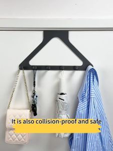 YissTiee Triangle Door Hook Clothes Hanger Punch-free Powerful Bathroom Rack Storage Artifact