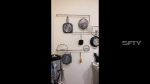 Rak Dapur Stainless Anti Karat Tempat Handuk Dinding Toilet Kamar Mandi Multifungsi Jemuran Gantung Baju Mukena Sajadah
