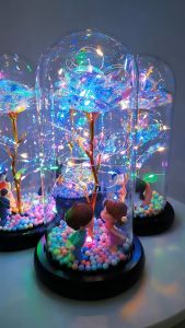 Dekorasi Lampu LED Bunga Mawar untuk Natal & Valentine