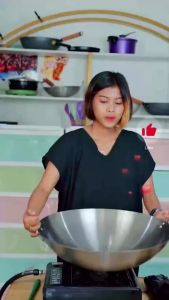 Olhome Wajan Stainless Steel 555 Besar Katel Anti Lengket Tebal Kuali Premium dengan Pegangan Kuali