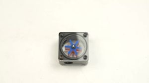 Arealer | Computer Water Cooling Velocity Of Flow 6 Impeller 3 Ways Flow Meter Indicator for PC Water Cooling System G1/4 Thread