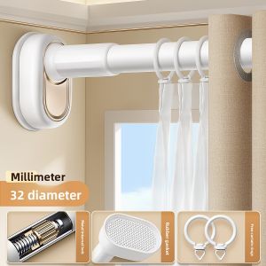 ZHIFAN | No-Drilling Adjustable Roman Rod Single Curtain Pole