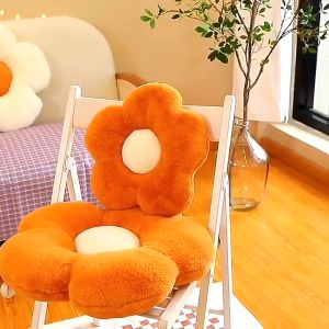 【Free Shipping】Flower  Plush Cushion Pillow Cute Daisy Flower Throw Pillow Home Decor  Office Chair Seat Pad Kids Girl Birthday Gift