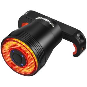 RockBros | Bike Rear Light for Night Riding with Brake and Warning Functions