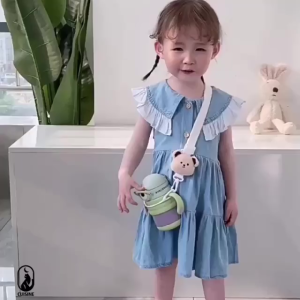 1PC tali botol minum aesthetic Black / Pink / White Adjustable Universal Bahan sangat tebal dan dapat di cuci