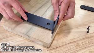 2 Cái Giá Đỡ Ba Chân Treo Chịu Lực Cao 400kg Kệ Nổi Chịu Tải Giá Đỡ Kim Loại Đen Giá Để Đồ Gắn Tường Vách Ngăn Cố Định