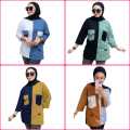 ATASAN KAOS WANITA MIX 2 WARNA ADA SAKUNYA BAHAN KATUN COMBAD 20S TERBARU. 