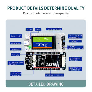 Mesh Node T114 MCU nRF52840 (Bluetooth) LoRa chip SX1262 supports LoRa and Bluetooth 5.0 1.14-inch TFT-LCD display screen