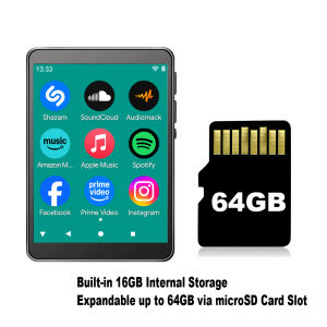 Famue | Máy Nghe Nhạc MP3/MP4 Android 10 Mới Nhất 2026 Màn Hình 2.83 8 Nhân RAM 2GB WiFi/BT Video 1080P Âm Thanh Lossless Đọc Sách Điện Tử Dành Cho Học Sinh