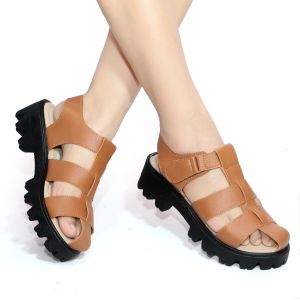 SANDAL SLOP TALI WANITA SEPATU SENDAL CEWEK TERBARU KEKINIAN CHUNKY PLATFORM SANDALS MULAN NCB1182