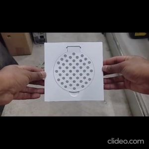 PVC Floor Trap/ Floor Grating/ Bathroom Floor Drain 6 x 6 - White