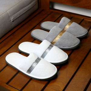 Five-Star Hotel Quality Non-Disposable Thick Washable Indoor Slippers for Home Use Silent Anti-Slip on Wooden Floor