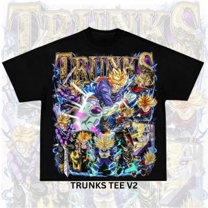 Bandai | Dragon Ball Super Mens and Womens T-shirt Trunks Anime Tee Summer and Spring Boys Short Sleeves Classics Parent-child Outfits