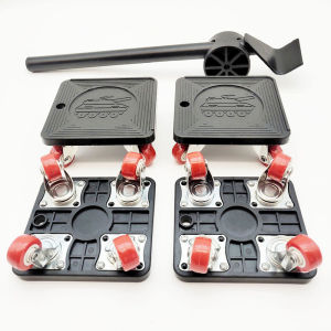 400KG Heavy Duty Furniture Lifter Transport Mover Lifter Slides Wheel Easy Furniture Mover Tool Set Wheel Roller Bar Hand Tools