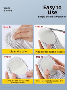 ZHIHAOEN | Anti-Slip Wear-Resistant Self-Adhesive Cutting Shoe Insoles
