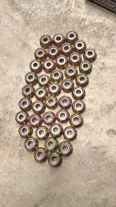 แพ็ค 100 ชิ้น น็อต น็อตหัวเกียร์ แบบแหวนเกลียวซ้าย สำหรับเครื่องตัดหญ้าสะพายบ่า NB411 RBC411 GX35 ทุกรุ่นทุกยี่ห้อ