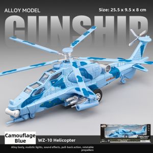 JUANNUO | Alloy Simulation Apache Helicopter Model