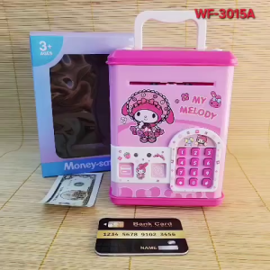 [Freeship] Hộp Máy ATM Mini Két Sắt Mini Màu Hồng Dành Cho Bé WF-3015A -❣️❣️❣️