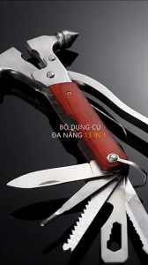 Búa Nhật Bản Đa Năng Đập Kính Thoát Hiểm Ô Tô 7 Trong 1 Cao Cấp Làm Từ Thép Trắng Không Gỉ Loại 1