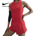 Nike Dri-Fit Women's Swift Mid-Rise 2-in-1 Running Shorts - Light Crimson. 