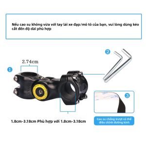 Giá Đỡ Gắn Tay Lái Xoay 360 Độ Cho Xe Máy Xe Đạp Dành Cho GoPro Insta360 DJI - Phụ Kiện Camera Hành Trình Chống Nước Bằng Hợp Kim