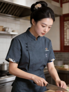 FAYILANG | Custom Chinese Style Chef Uniform Summer Autumn Wear 7/8 Sleeve