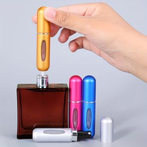 Round-Head Perfume Refill Bottle 5ml Bottom-Fillable Mini Press Spray Travel Portable Refillable Self-Pumping Type