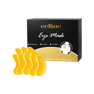 Eelhoe Crystal Collagen Eye Mask 24k Gold Anti-Wrinkle Eye Mask Remove Dark Circles Moisturizing Fine Lines Firming Anti Aging Mask Eye Skin Collagen Eye Patch Skin Care(5pair)
