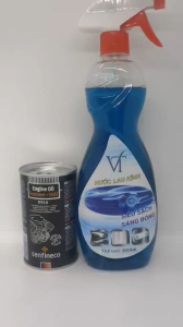 GIÚP GIA TĂNG CÔNG SUẤT ĐỘNG CƠ VỚI Senfineco 9910 300ml VÀ CHAI XỊT KÍNH XE Ô TÔ SIÊU SẠCH HIỆU VT 800ml (Engine Oil Treatment + MoS2 And Glass Cleaner)