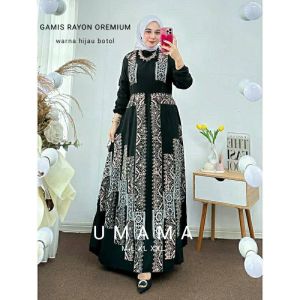 (ADA JUMBO) promo gamis rayon adem busui/gamis rayon L XL XXL