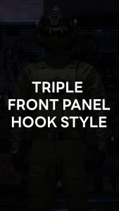 IDOGEAR Tactical 556 Triple Front Mag Panel Multifunctional Stretch G-hook Buckle Hook Style Tactical Mag Pouch 35134