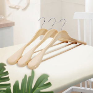 Wide Shoulder Adult Wooden Hanger
