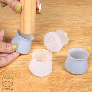 Hoyaa Silicone Chair Leg Protector Non-Slip Chair Leg Caps Cover Furniture Feet Covers Round Leg Floor Protectors