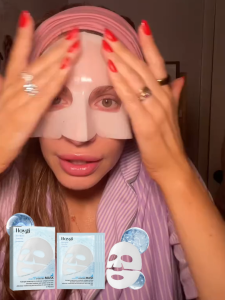Hoygi Deep Collagen Mask 4pcs (box) – Hyalu-B5 Hydrating Mask with Low Molecular Collagen Hyaluronic Acid & Vitamin B5 Provides Deep Moisturizing & Nourishing Smooths Dry Rough Skin for All Skin Types