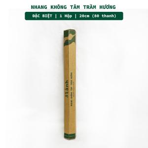 Nhang Không Tăm Trầm Hương Đặc Biệt 3 Lành 20cm Hộp 30gr Tự Nhiên 100% Ít Khói Không Hóa Chất  7-12 Năm Trầm Thờ Cúng Rằm Thư Giãn Quà Tết