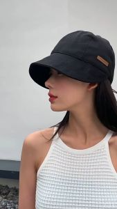 Heabety🎀 หมวกกันแดดแบบพับได้ปีกกว้างสำหรับผู้หญิงขายดีหมวกครีมกันแดดป้องกัน UV หมวกชาวประมงชายหาดกลางแจ้งฤดูร้อนหมวกผ้าฝ้ายปรับได้ปีกกว้างหมวกปีก