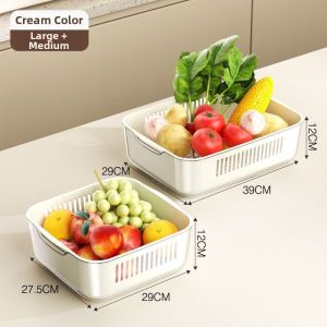 Water Draining And Vegetable Washing Basin Plastic