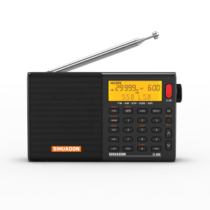 Đài Radio Di Động SIHUADON D-808 AM/FM/SW/MW SSB Air RDS Đa Dải Tần Âm Thanh Stereo Sâu Đa Chức Năng Có Thể Sạc Lại Màu Đen