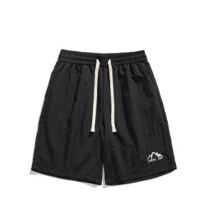 Quick Dry Workwear Shorts Mens Summer Durable Basketball Outdoor Sports Shorts Five Inches Length Straight Cut Fashionable