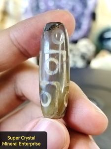 Natural Tibetan Nine Eye DZI Agate Crystal Drum Beads SD14 #DZI #Natural Crystal