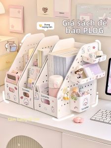 Desk Organizer Shelving Unit Multi-functional Board Pen Holder Bookshelf Storage