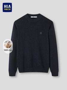 HLA | Áo Sweater Len Mềm Cổ Trụ Nửa Cao