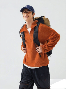 Pioneer camp | Mens Primaloft Lightweight Fleece Hooded Half-Zip