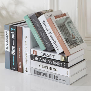 สไตล์นอร์ดิกตกแต่งหนังสือปลอมสําหรับห้องนั่งเล่นและห้องนอนสร้างสรรค์กระดาษหนังสือ Props ชั้นวางอุปกรณ์ตกแต่ง